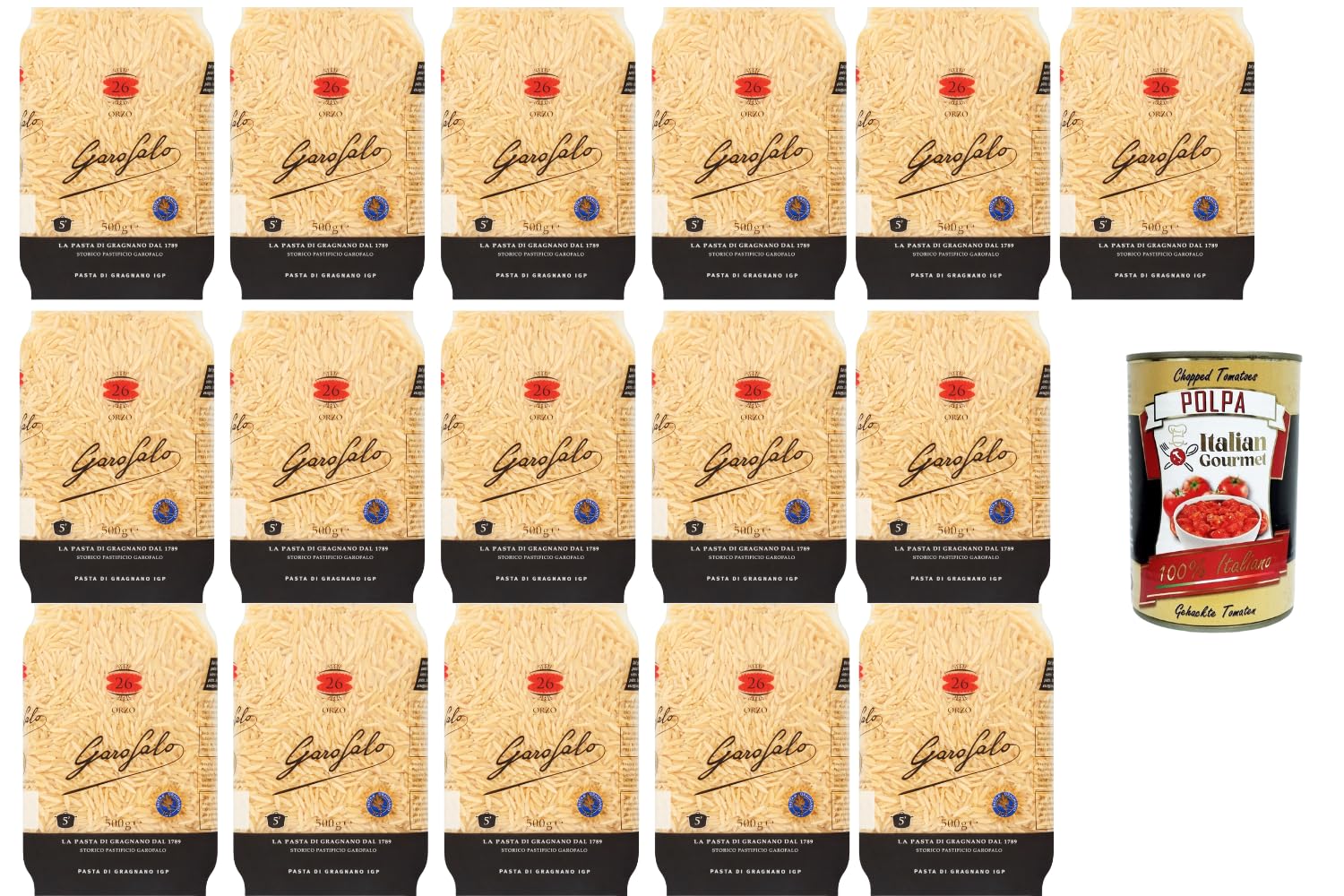 Italian Gourmet Orzo 16 x 500g + Polpa