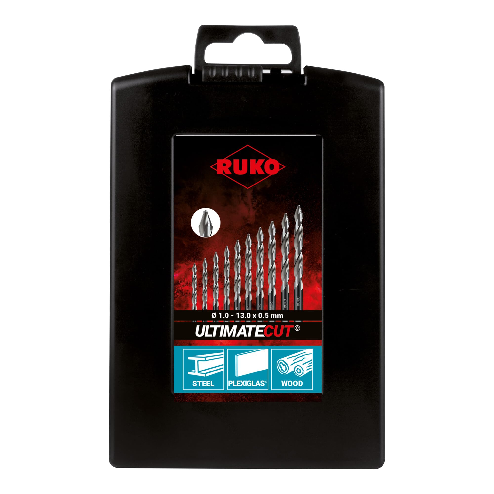AGHASA RUKO-259215RO-Jgo Helicoid-Bohrer, 25 Stück