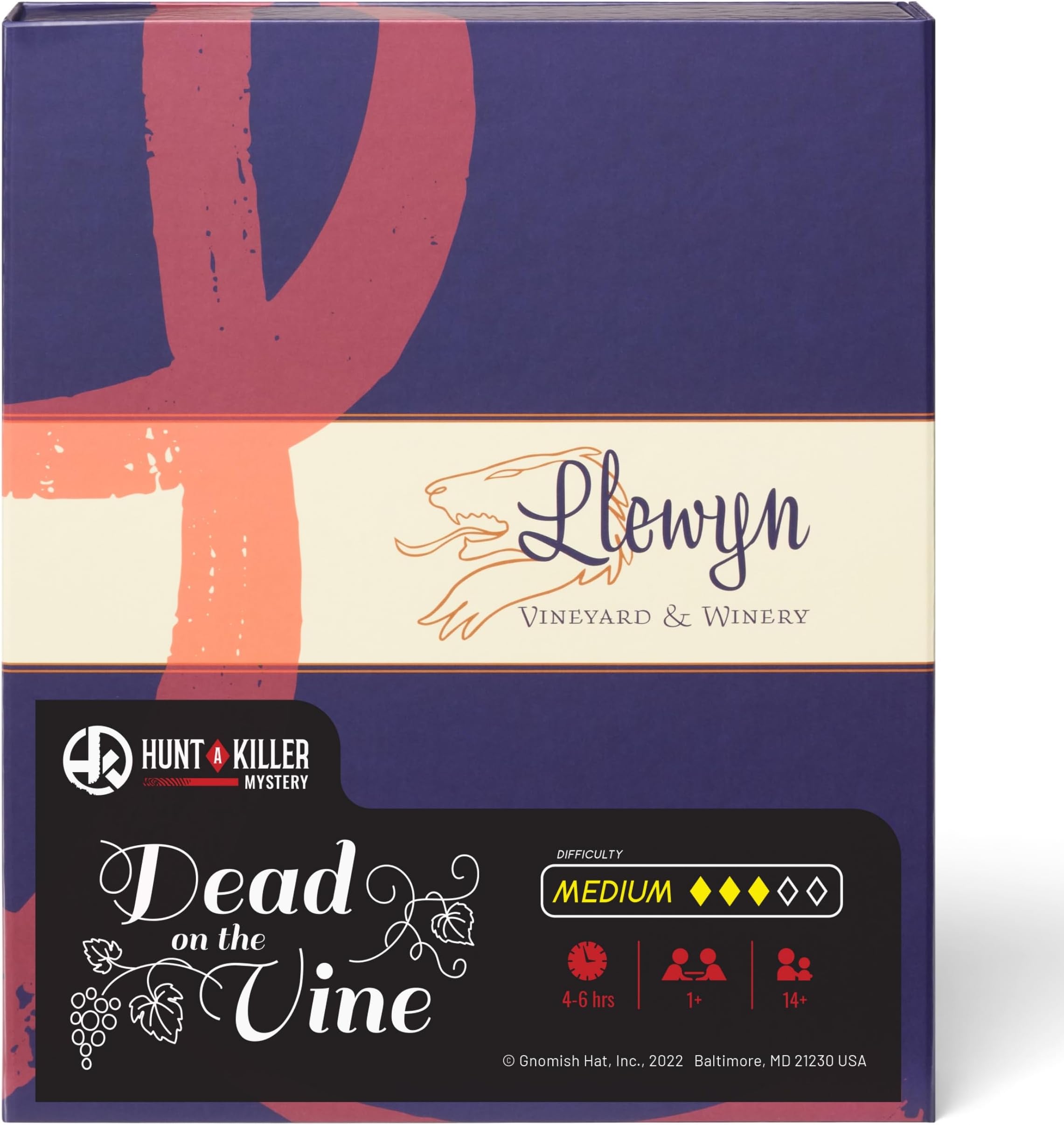 Hunt A Killer: Dead on The Vine, Solve a Murder at a Winery, Interactive Unsolved Mysteries Game, Mystery Box for Game Night, Great Stocking Stuffers for Ages 14+