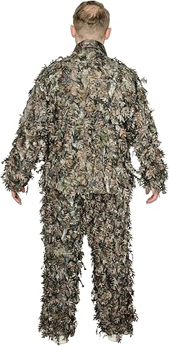Miniatura 2 de QuikCamo Mossy Oak 3D Leafy Camo Ghillie traje, malla transpirable ligera para hombres de caza