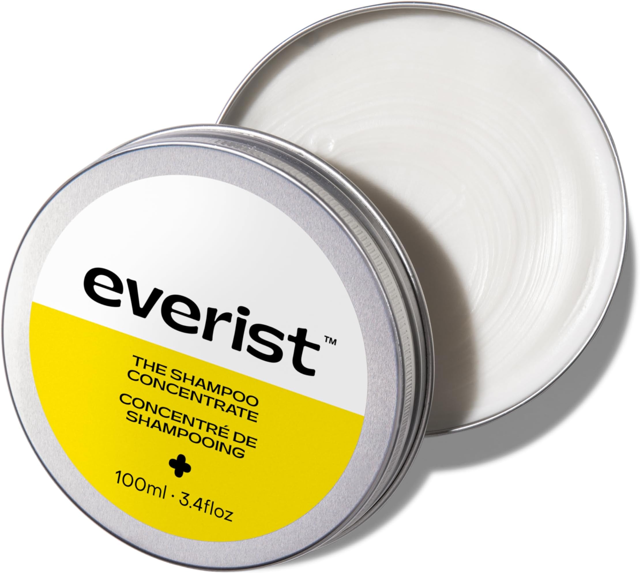 Everist The Shampoo Concentrate – Waterless Bond-Repair Cream Shampoo for All Hair Types – Glycerin & Aloe Hydration with Rosemary & Peppermint – Plant-Based, Vegan, Color-Safe - 3.4 fl oz TIN