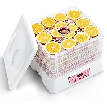 DKEXL Electric Food Dehydrator with 5 Stackable Tray|Fruits Dryer Machine Home|Vegetable,Flower,Meat Beef Jerky Drying (MULTICOLOR)