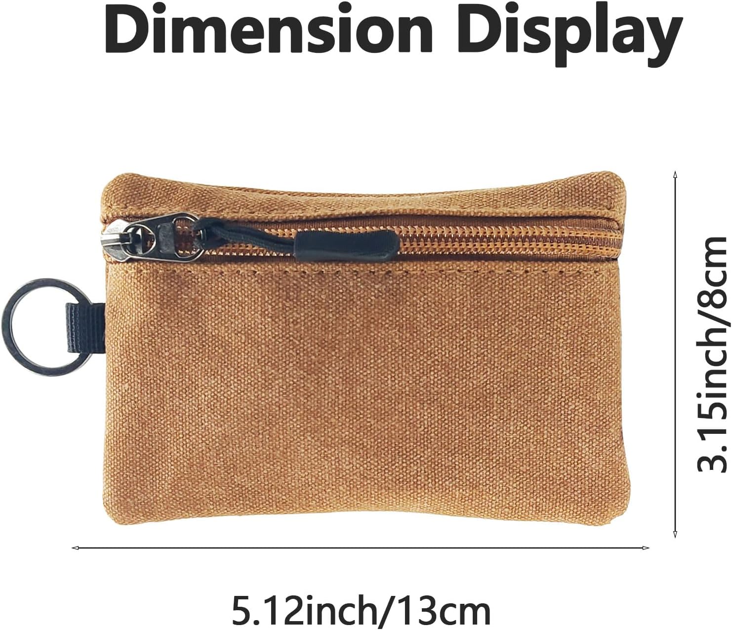 Portable and detachable wallet with a strap, a wallet with a canvas strap, can hold cash, headphones and other daily small items