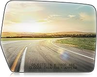 Vista 1 de Cristal de espejo convexo con calefacción eléctrica del lado derecho del pasajero que se ajusta para Ford F-150 2004-2014 Reemplazo