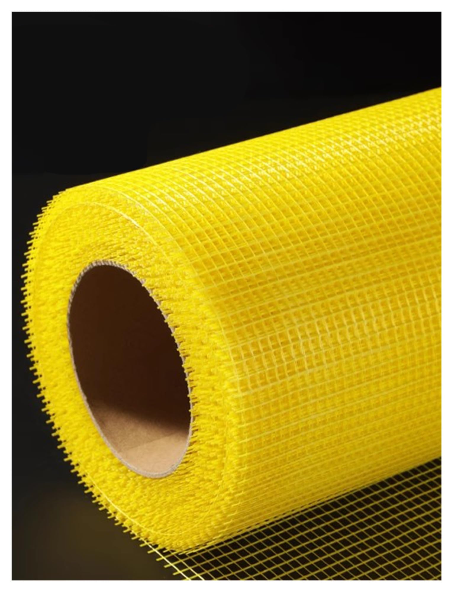 Siatka z włókna szklanego, Siatka wzmacniająca z włókna szklanego 160g/sm, siatka tynkarska, siatka z włókna szklanego, uszczelka(Yellow,197ft)