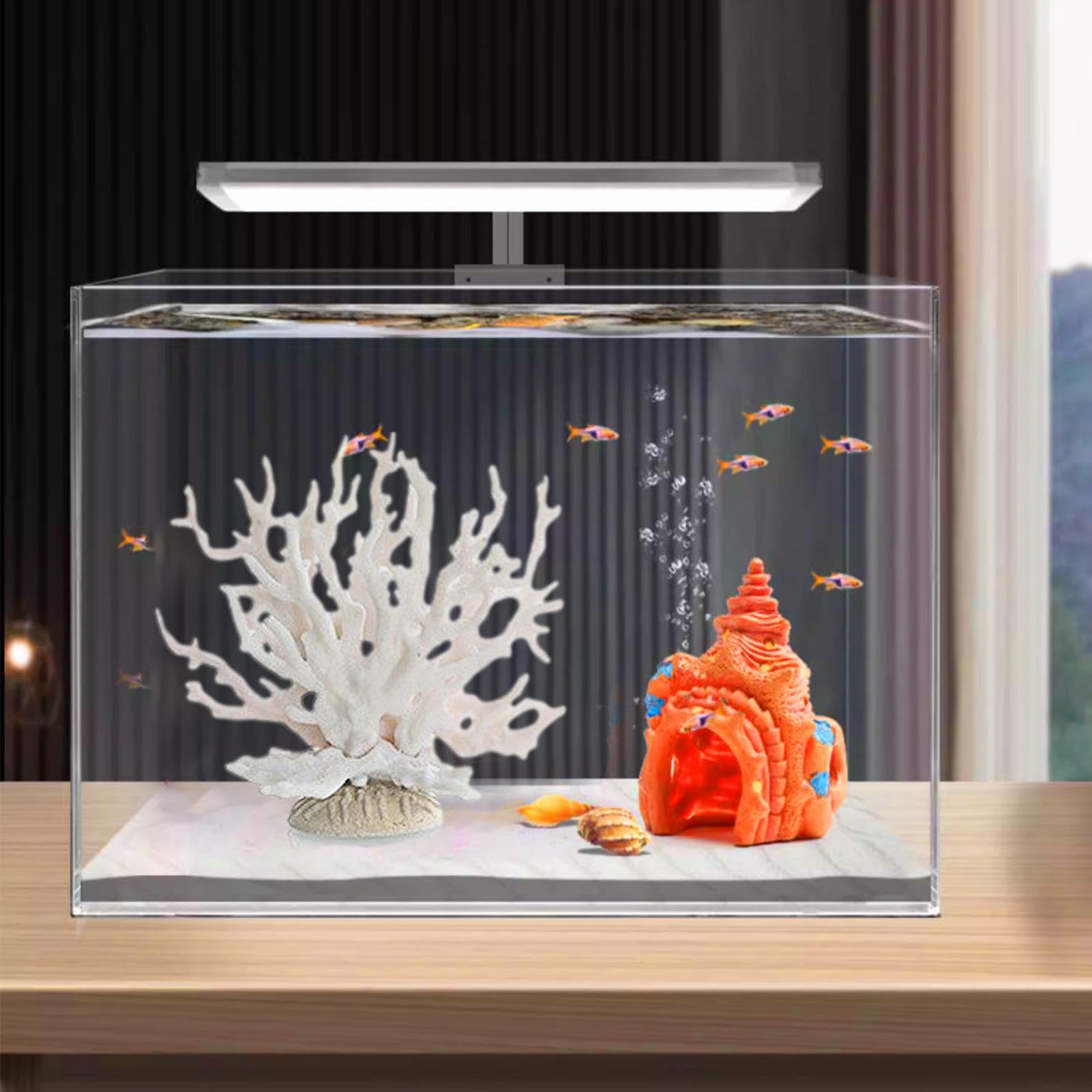 Corail d'aquarium - Paysage Simulation,Décor d'aquarium d'accessoires réservoir Poissons Couleur Multiple pour des terrariums d'aquariums Marins d'eau Douce
