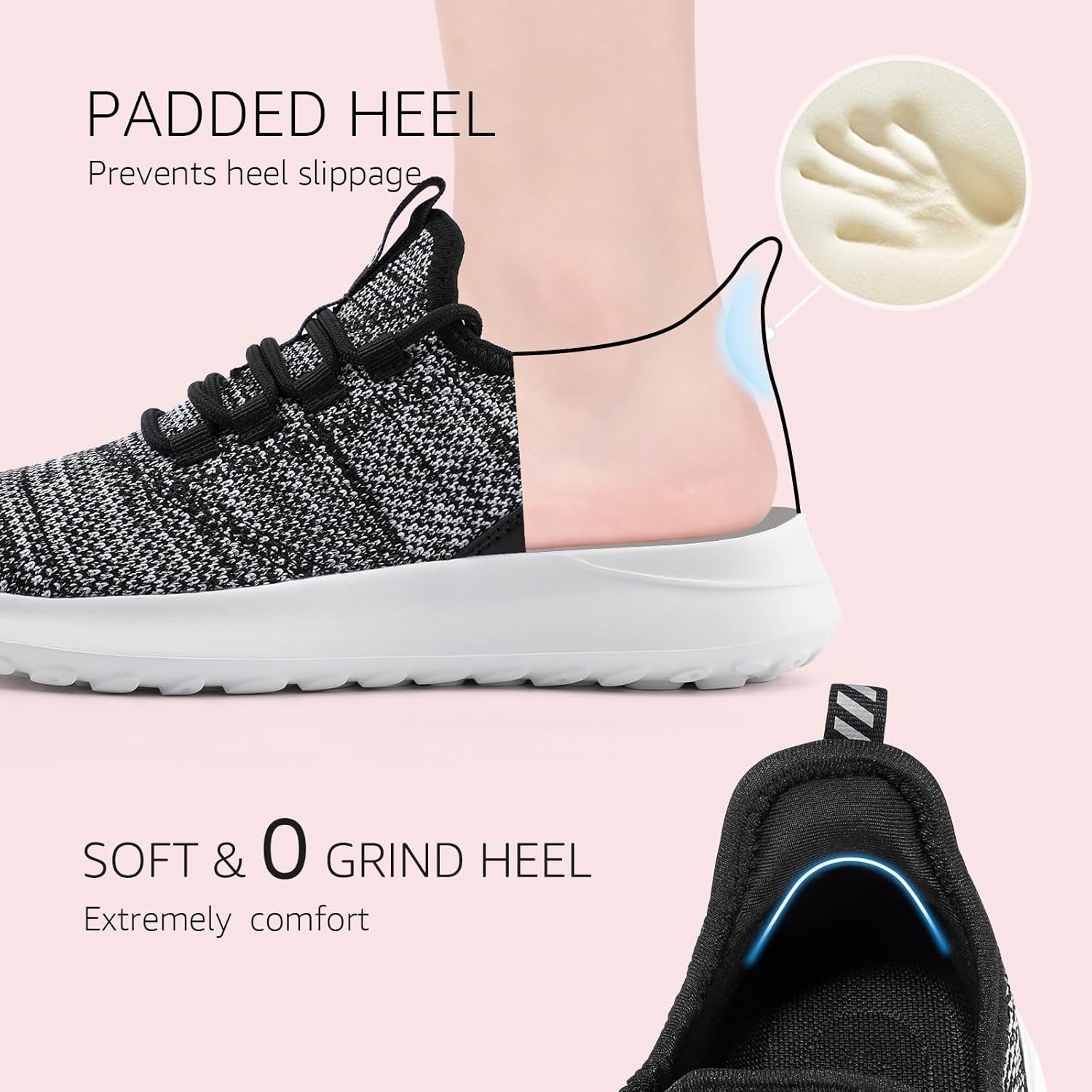 STQ Womens Slip On Sneakers Tennis Walking Orthopedic Shoes Breathable Athletic Gym Workout Cross Training Sneakers - Image 4