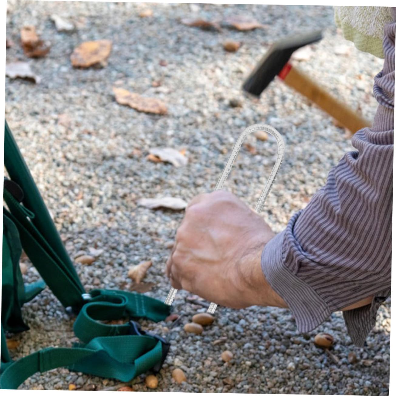 Picchetti a Forma di U in Acciaio Zincato Set da 8 Kit di Ancoraggio per Trampolino e Altalena da Giardino Chiodi da Giardinaggio per Tende e Fissaggio Prato Ancoraggi da