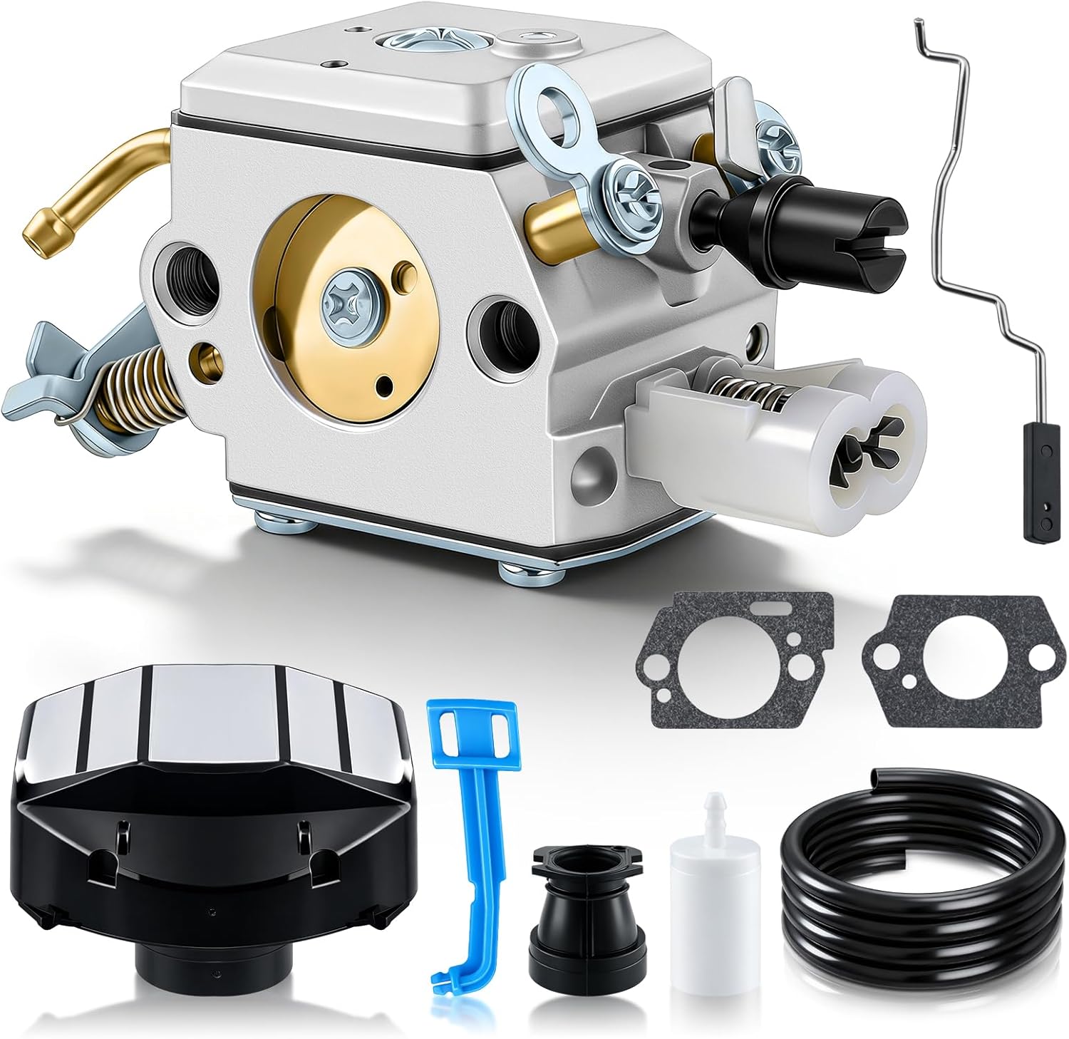 Carburetor 505203001 with Tune up Kit for Husqvarna 357XP / 359 / 359EPA / 357XP EPA Chainsaws for Jonsered CS2156 CS2159 Chain Saw for Zama EL42 C3-EL42 Carb