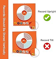 Vista 4 de Kalami 18 estantes de vinilo para discos de vinilo autoadhesivos, soportes de discos de acrílico transparente, sin taladro, para cubiertas