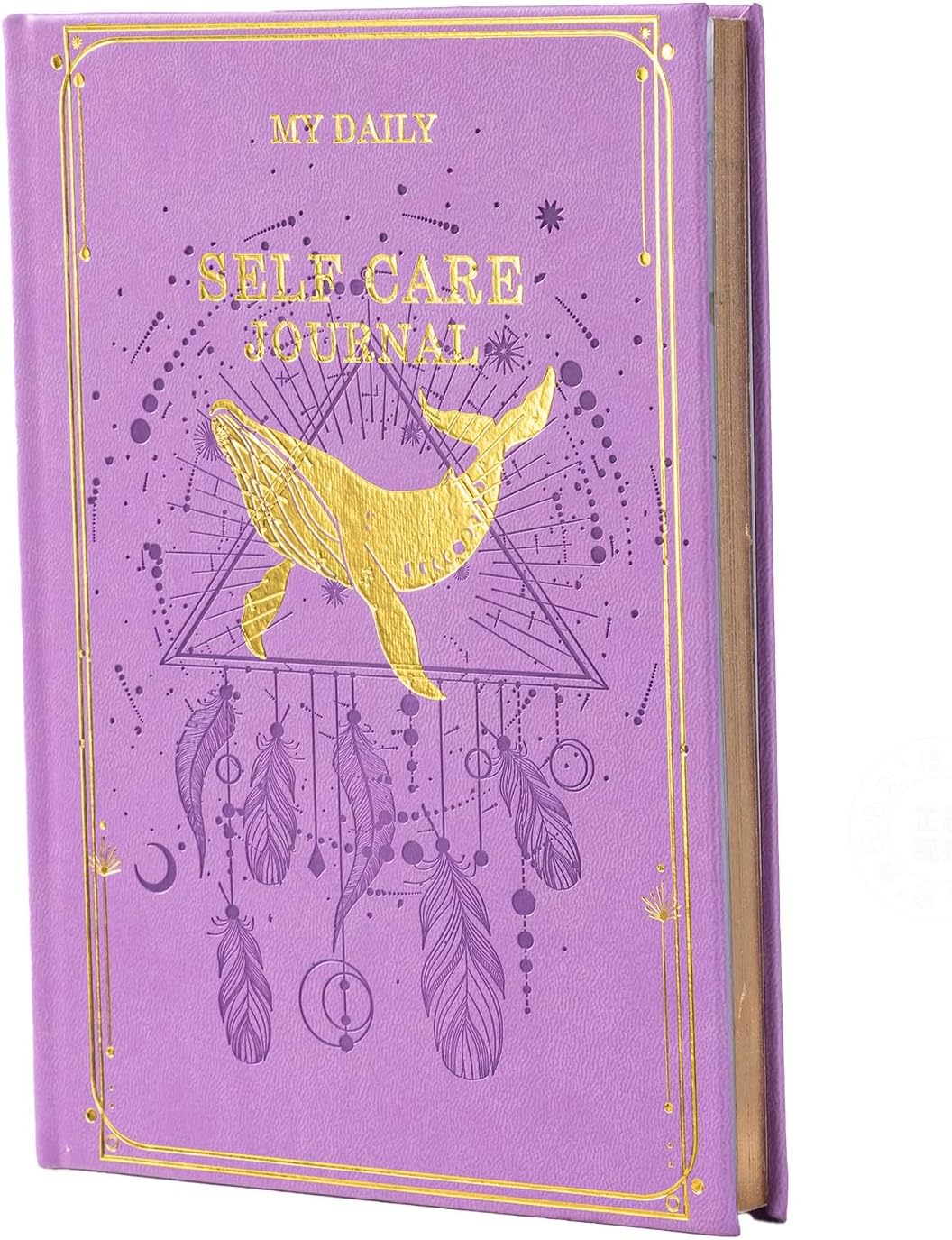 Self-Care Journal for More Happiness, Optimism, Affirmation & Reflection, Gratitude Journal with Guided Prompts, Inspirational Quotes, Mood Tracker, Undated Daily Journals for Women & Men (Purple)