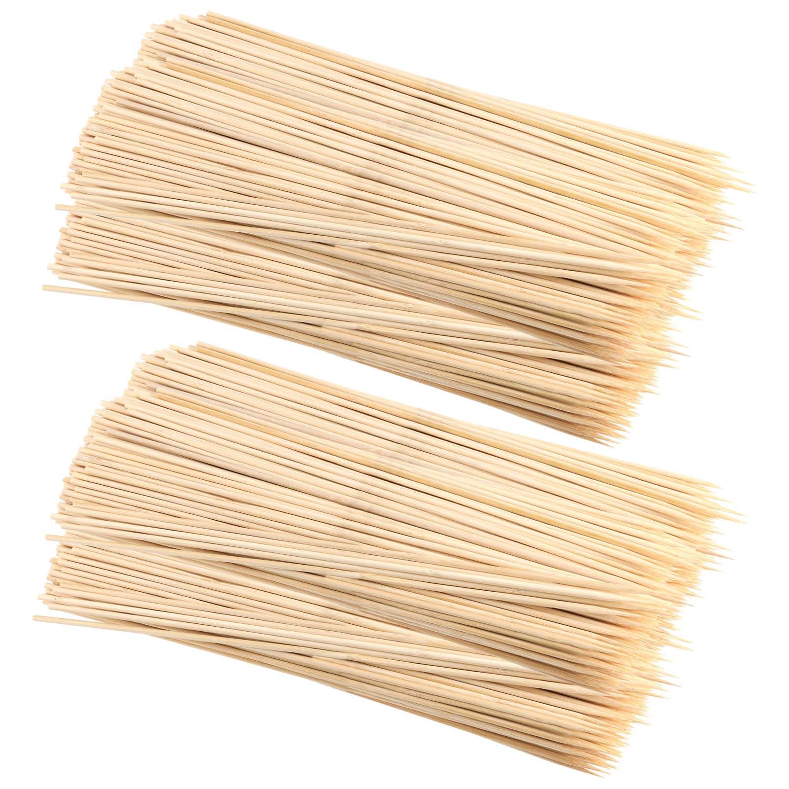 Bâtons de barbecue 40 cm anti-brûlure PINGEUI en bois rigide pour brochettes