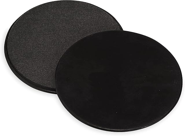 Stanz (TM) 2PCS 2 Pack Gliding Discs Core Sliders. Dual Sided Use on Carpet or Hardwood Floors. Abdominal Exercise Equipment