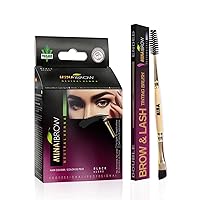 Vista 36 de MINA iBrow Kit de Color de Henna Profesional para Cabello con Paquete Combinado de Pincel Cubre Cabello Canoso - Dura hasta 6 semanas Sin Rubio