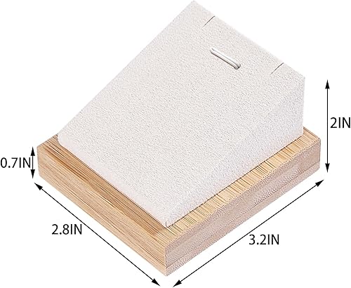 Miniatura 3 de Coward Soporte organizador de collar de bambú, soporte de exhibición de joyas para vender estantes Pandent para cajón del dormitorio del hogar