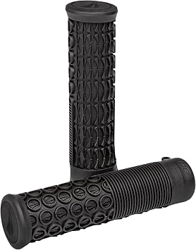 SDG Components Thrice Single Lock On Mountain Bike Handlebar Grips - 136mm - 31mm and 33mm - Pair - BMX Flat Bar