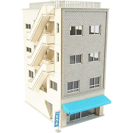 Amazon さんけい 1 150 ジオラマシリーズ ビルc Mp03 90 ペーパークラフト ペーパーアート 通販