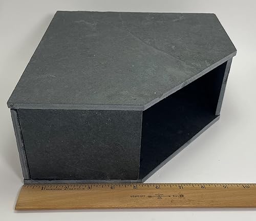 Miniatura 4 de TheFrogHouse - Piel de reptil de piedra de pizarra de 10 x 10 x 4.5 pulgadas, decoración natural para cuevas