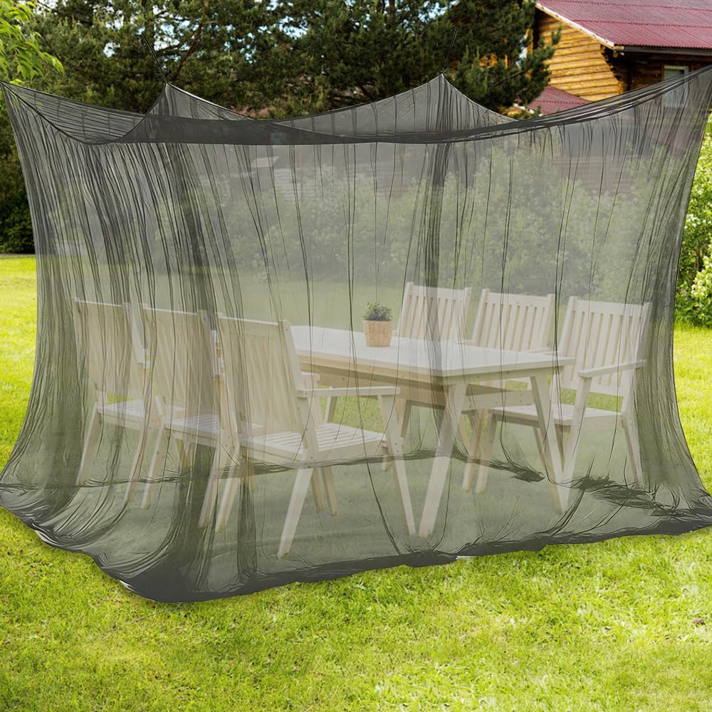 Zanzariera per esterni, per interni ed esterni, 300 x 300 x 250 cm, zanzariera per letto a baldacchino, rettangolare, per gazebo, terrazza, lodge