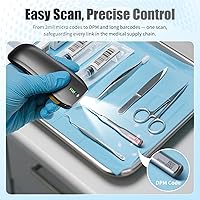 Vista 4 de NETUM CS8501 Escáner de código QR inalámbrico - Escáner de código de barras Bluetooth actualizado, mini lector de código de barras portátil 1D y 2D