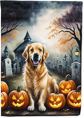 Miniatura 48 de Caroline's Treasures DAC2011GF - Bandera decorativa para jardín de Halloween con diseño de beagle para jardín, jardín, jardín, jardín, multicolor