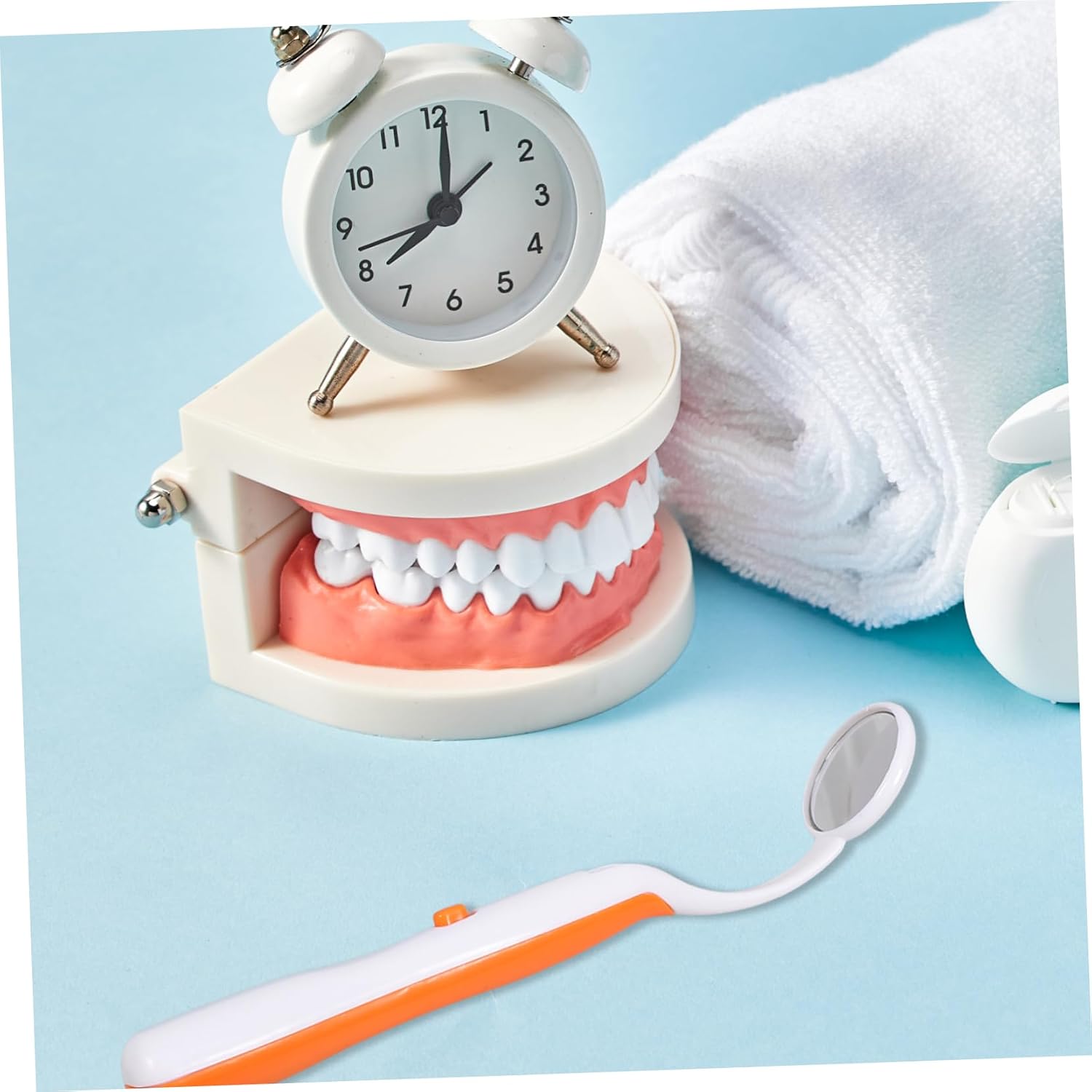 3Pcs LED Oral Examination Mirrors with Comfortable Handle Bright Lighting for Care for Home Use and Clinics Enhance Oral Health Observation