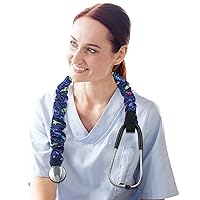 Vista 2 de ABAMERICA Funda elástica para estetoscopio Scrunchie, fundas elásticas y delgadas para estetoscopio de ajuste universal para todo