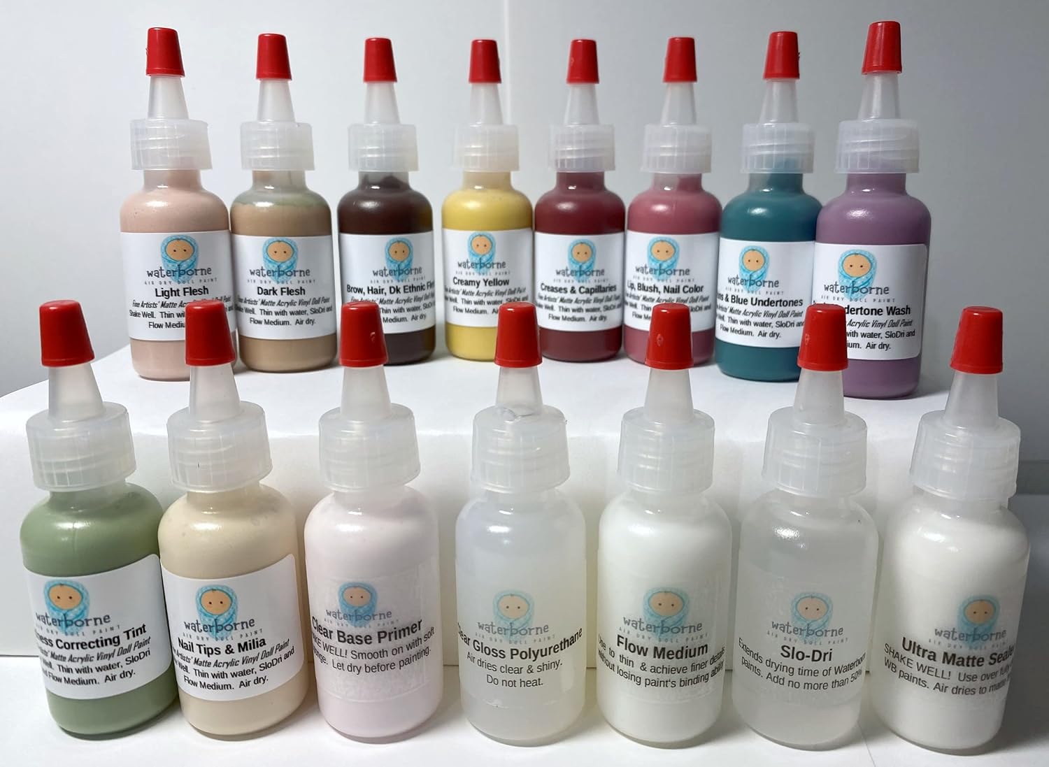 The Art & Magic of Reborning WaterBorne © AIR DRY PAINTS Doll Makers Set