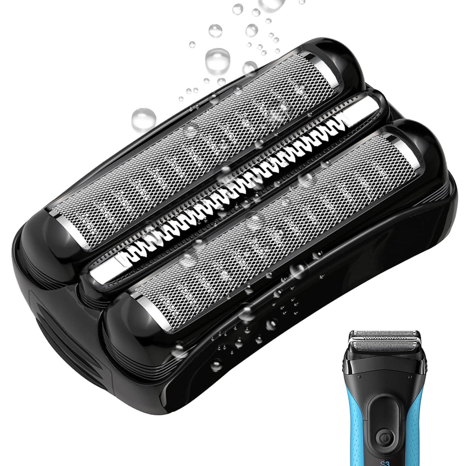 21B Replacement Shaver Foil and Compatible with Braun S3