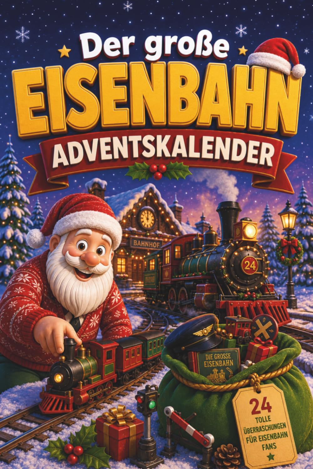 Der große Eisenbahn Adventskalender: 24 Tage voller Rätsel, Fakten, Quiz & Mitmachseiten als Geschenk für Eisenbahn-Fans