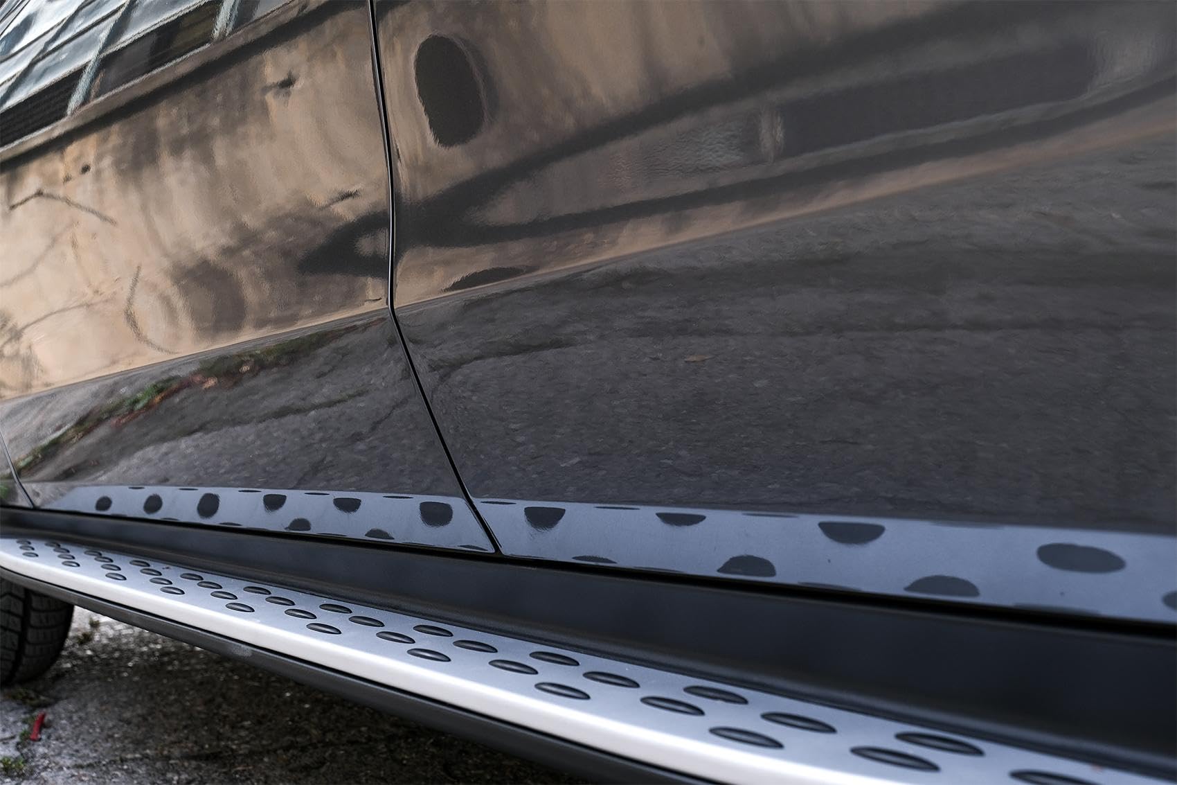 KITT - Plataformas laterales de acero inoxidable y aluminio, compatibles con GLC SUV X253 (2015-2022), GLC Coupe C253 (2016-2022)