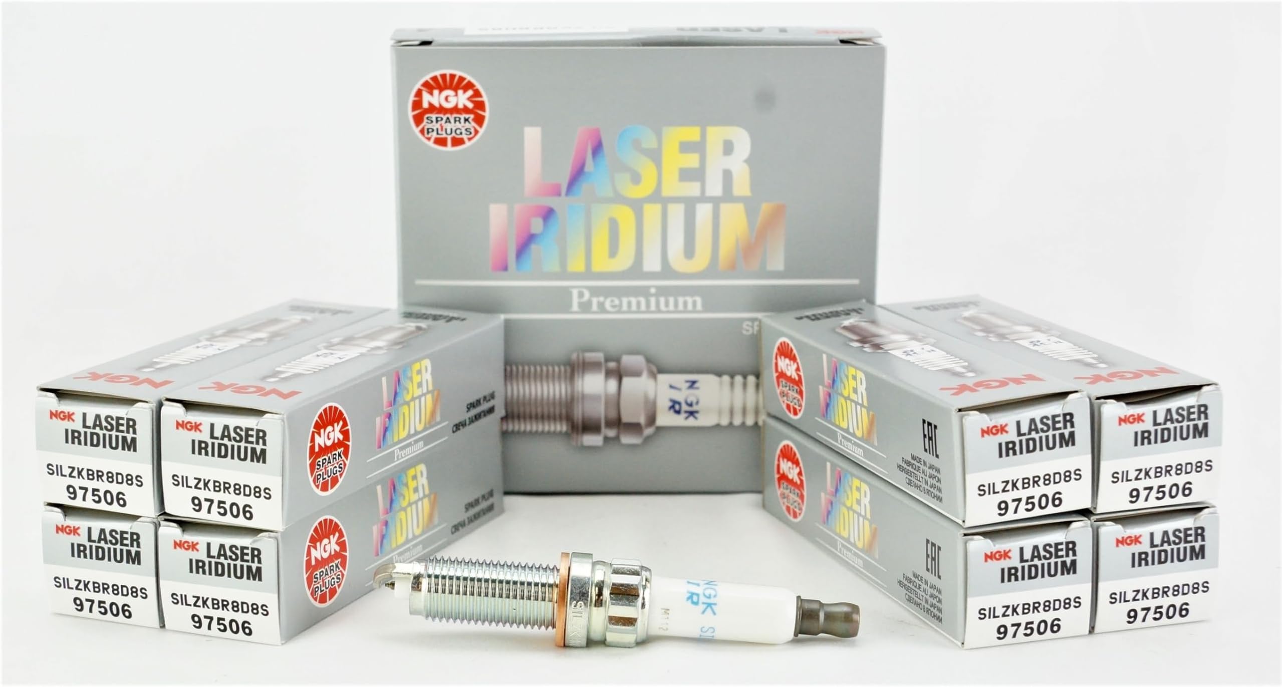 Spark Plug SILZKBR8D8S 97506 Pack of 8
