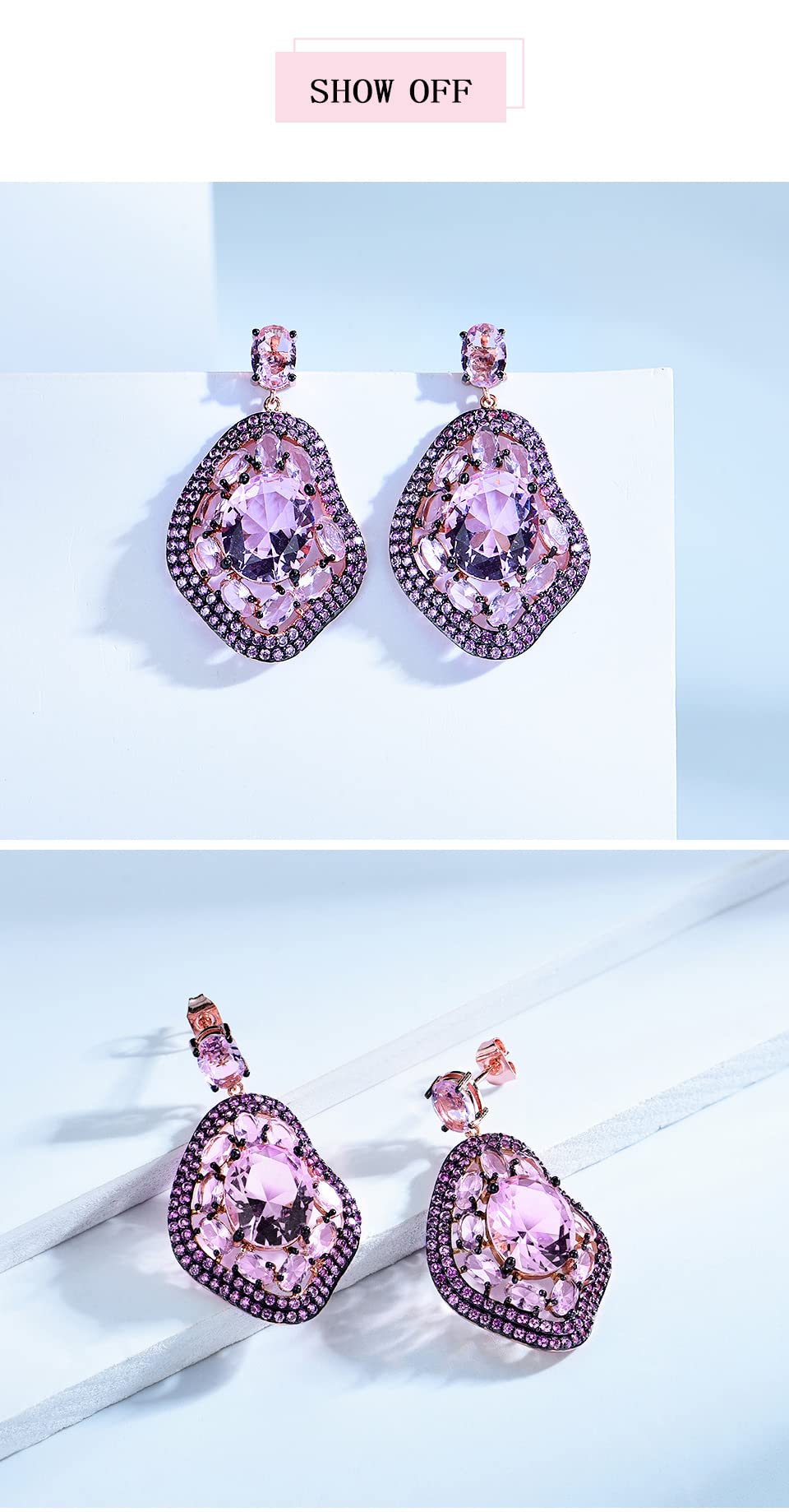 LOKILOKI Pendientes De Esmeralda Nano Creados con Patrón Especial De Joyería De Plata De Ley 925 para Mujeres, Regalos De Cumpleaños, Dijes, Joyería Fina