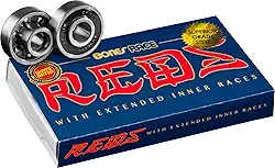 Rolamentos para skate Bones Race Reds, pacote com 8