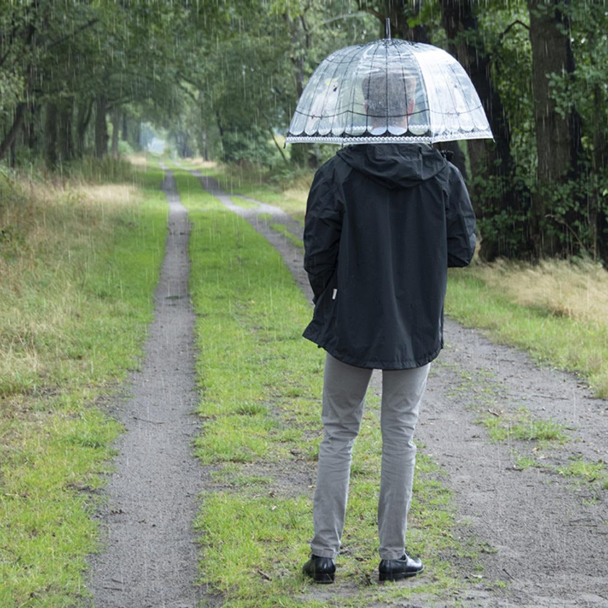 Esschert Design Transparent Birdcage Umbrella