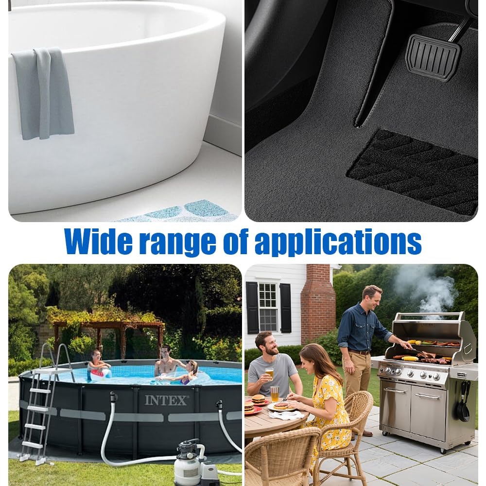 Tapiz Suelo Piscina, 4m Base para Piscina Redonda, Almohadilla para Revestimiento De Piscina, Revestimiento Extragrueso para Piscinas Elevadas