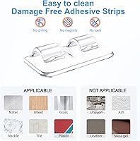 Vista 4 de Ganchos para clips de luces de cadena para exteriores: 30 ganchos de luz resistentes con tiras adhesivas impermeables - Soportes de cable