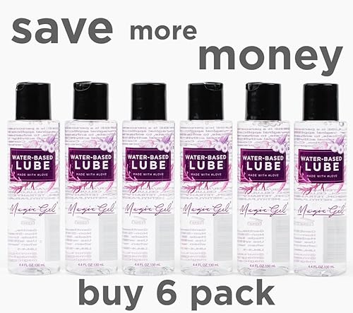 Miniatura 7 de Magic Gel Lubricante personal a base de agua Lubricante para hombres, mujeres y parejas Transparente sin manchas Sin sabor 2.2 onzas