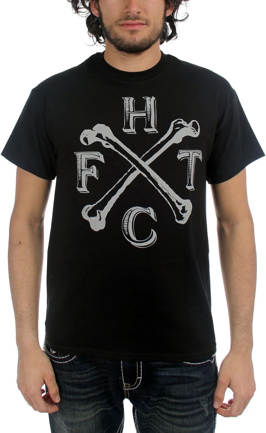 Frank Turner - Mens FTHC Bones T-Shirt, Small, Black