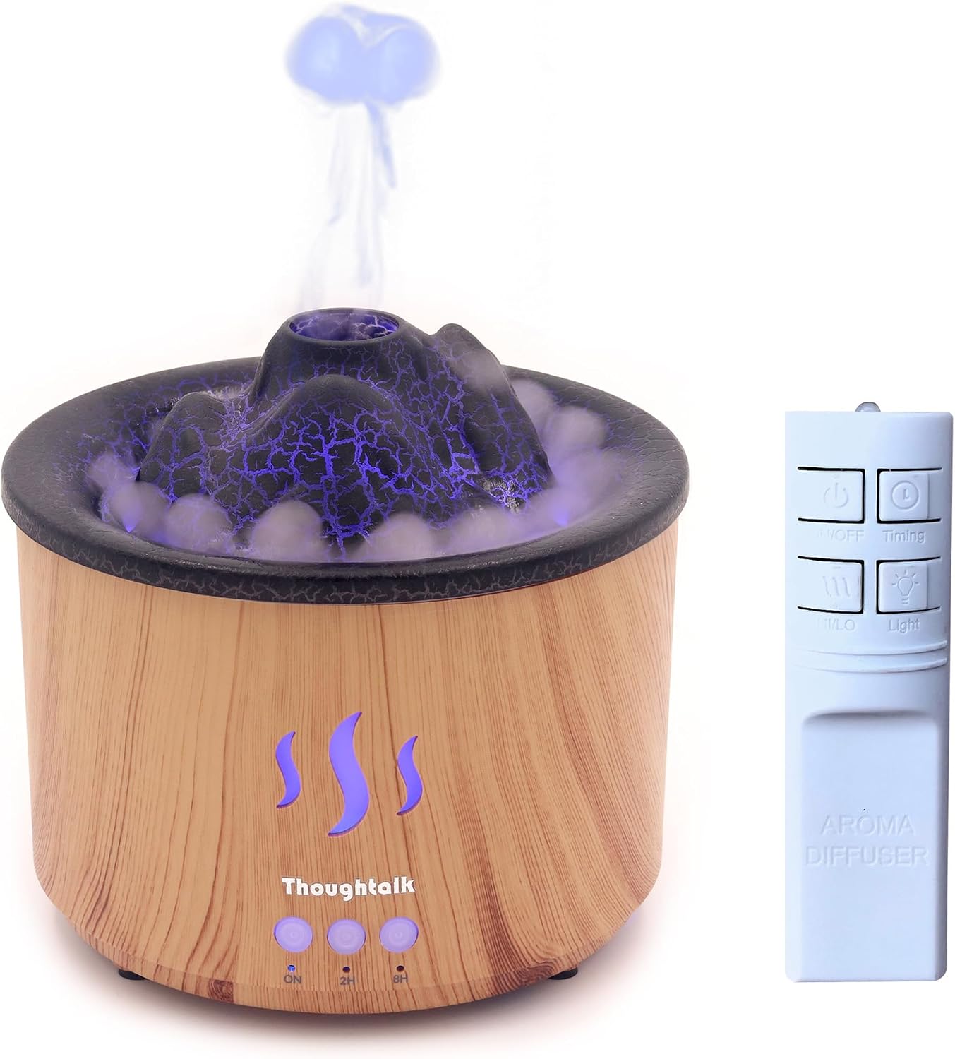 Volcano Essential Oil Diffuser Jellyfish Mist 260ml Aromatherapy Humidifier