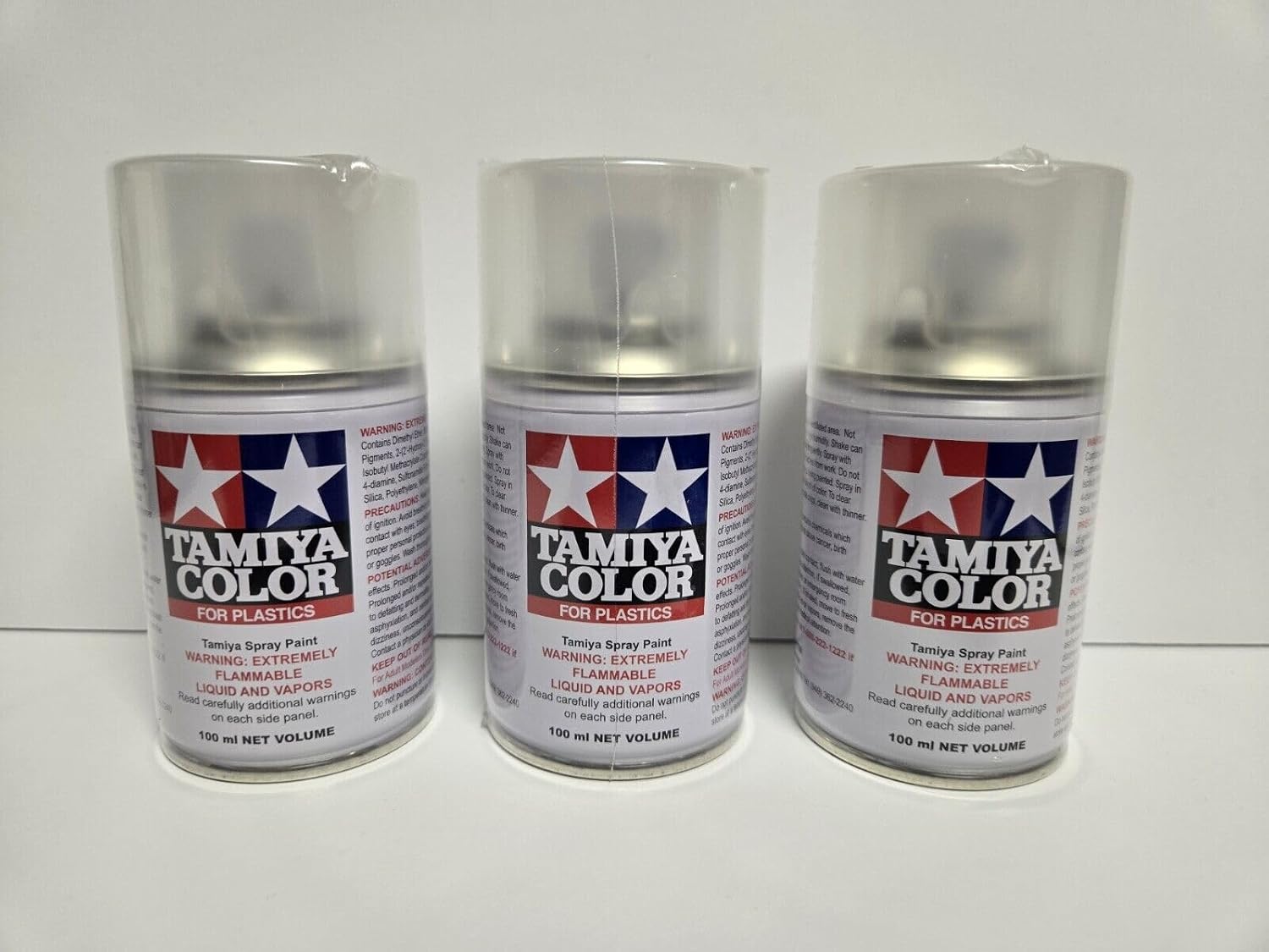 3 pack COMPATIBLE WITH TAMIYA Spray PAINT Lacquer TS-80 Flat Clear TAM85080 Lacquer ts80 INCLUDES CHICAGOLAND RC COUPON