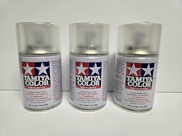 3 pack COMPATIBLE WITH TAMIYA Spray PAINT Lacquer TS-80 Flat Clear TAM85080 Lacquer ts80 INCLUDES CHICAGOLAND RC COUPON