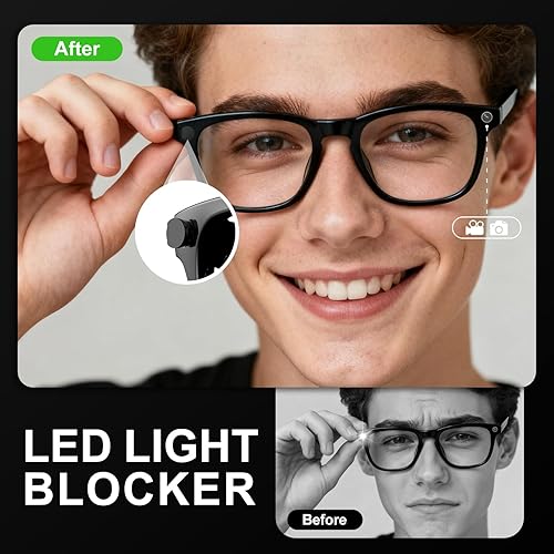 Miniatura 2 de Paquete de 6 fundas de bloqueo de luz LED compatibles con Ray-Ban Meta WayfarerSkylerHeadliner y Oakley Meta HSTN accesorios para lentes