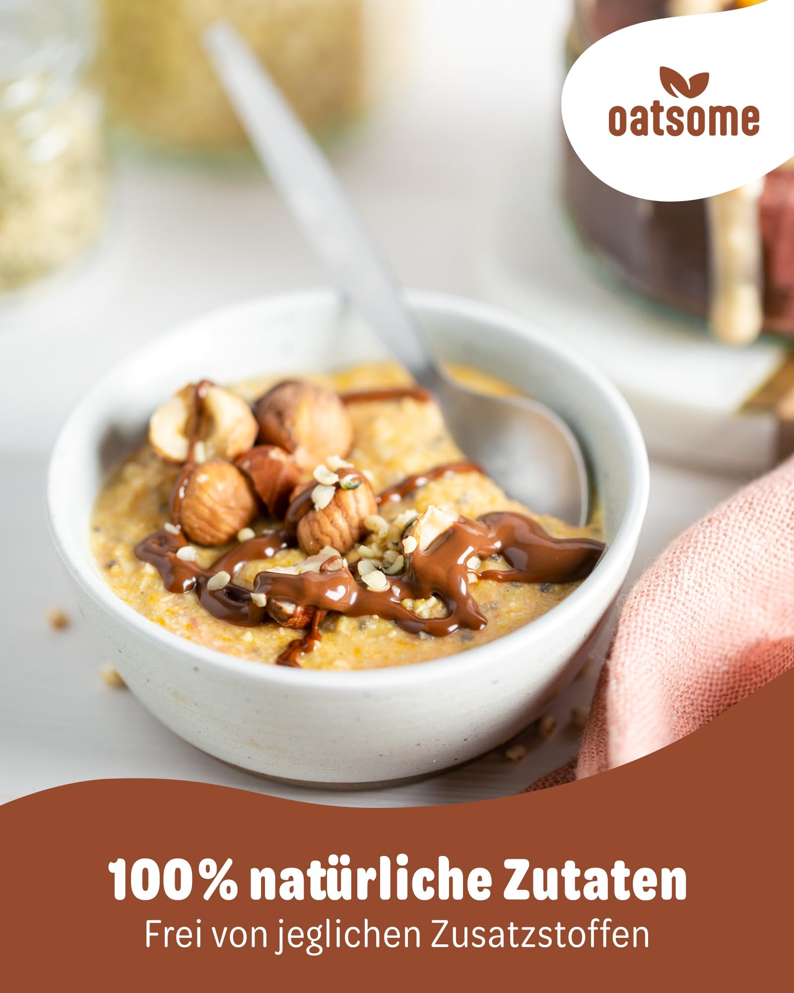 OATSOME® 6er Set Happy Hazel | Feelgood Spread | Sparset | Cremiges Nussmus | Vegan | Ohne Raffinierten Zucker & Ohne Palmöl | Bio & 100% Natürlich | 6x200g