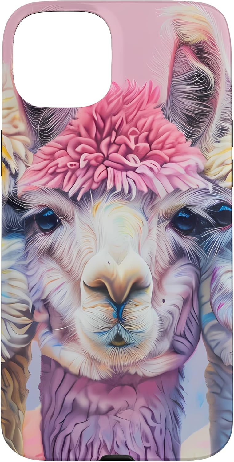 Adorable Alpacas Pastel Design Case for iPhone 13