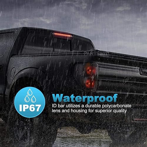 Miniatura 7 de PARTSam Kit de barra de luces LED de remolque de 17 pulgadas, lente transparente, doble fila, 40 LED, 2 luces traseras LED rojas de 17 pulgadas + 2