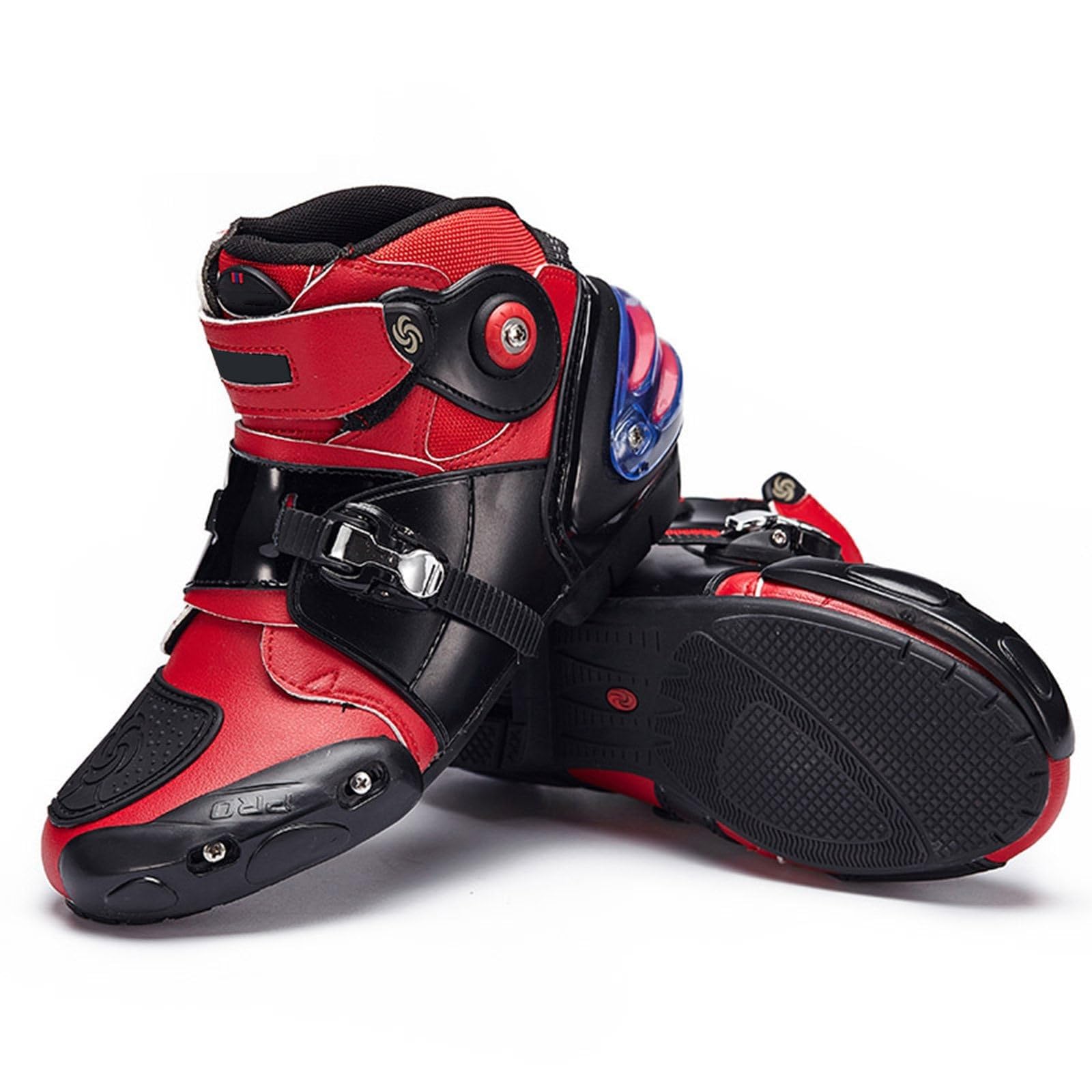 Generico Scarpe Da Moto Da Uomo, Stivaletti Corti Traspiranti Da Moto, Scarpe Da Ginnastica Da Moto In Pelle Impermeabili