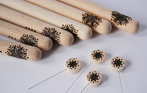 Miniatura 4 de Set of 6 kistky, Kistky set, Ukrainian Easter egg decorating kit, Ukraine egg tools, Pysanky supplies,