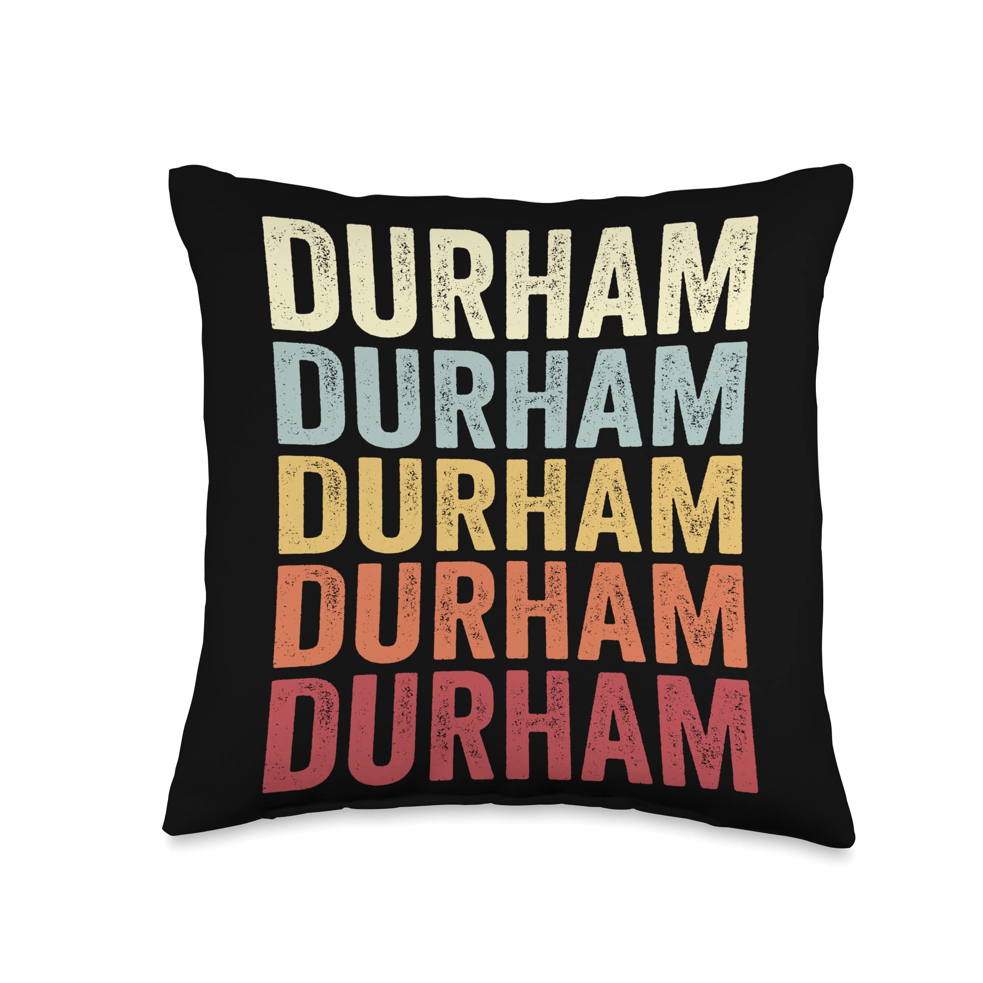 Durham Maine Durham ME Retro Vintage Text Throw Pillow