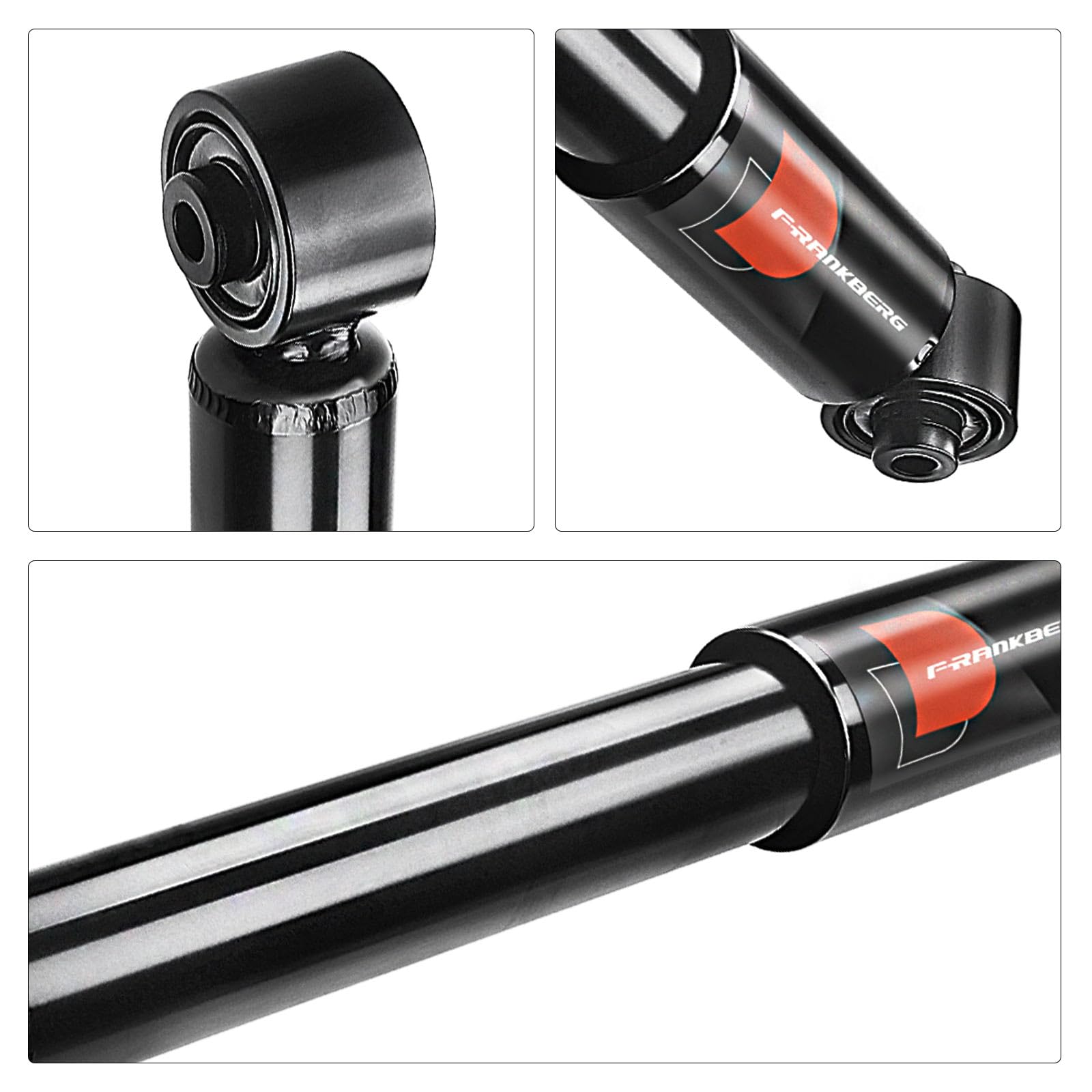 Frankberg 2x Ammortizzatori per sospensioni Ammortizzatori per telaio Posteriore sinistro destro 368mm Pressione del gas Compatibile con City-Coupé 450 Cabrio 450 Fortwo Coupé 450 343440,290909